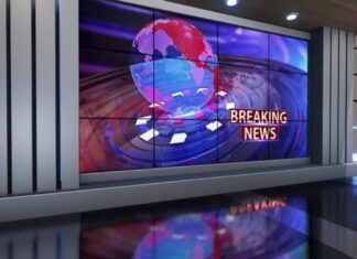 breaking news background newsdesk