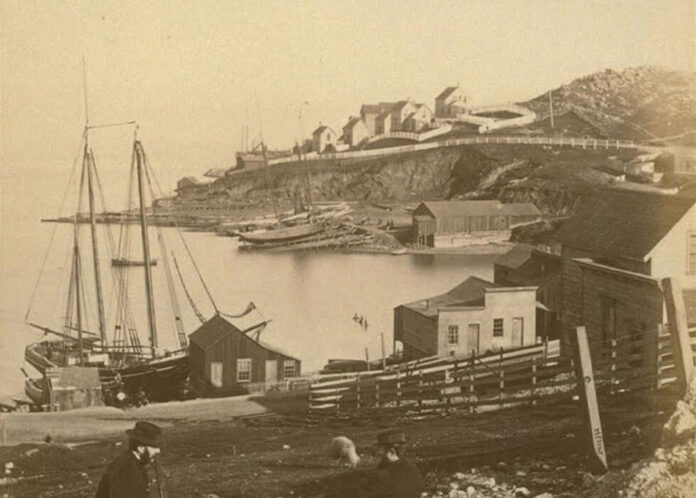 Irish Hill in San Francisco, 1862