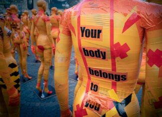 mannequins with your body belongs to you stickers