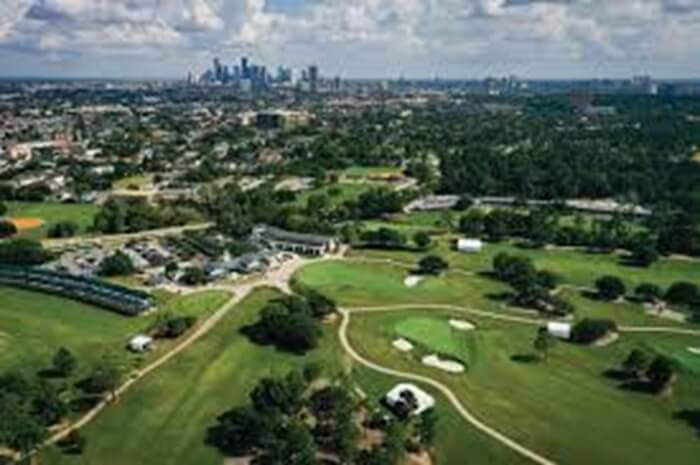 Gus Wortham golf course arial view